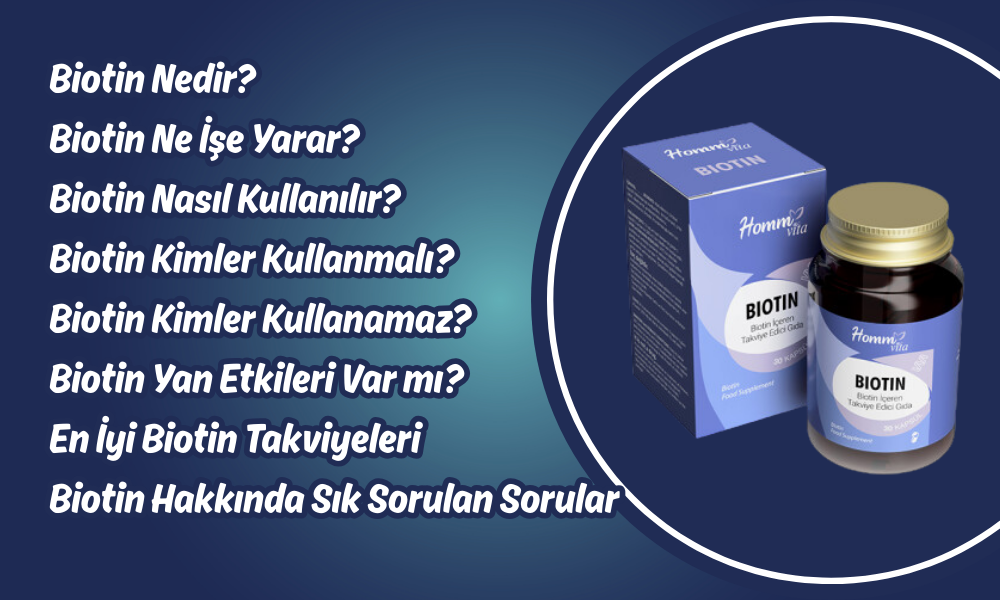 👩⚕️Biotin Nedir? Ne İşi Yarar? 1 Biotin