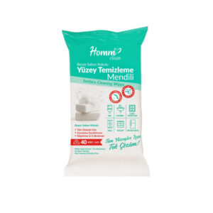 Homm Clean Beyaz Sabun Kokulu Yüzey Temizleme Mendili